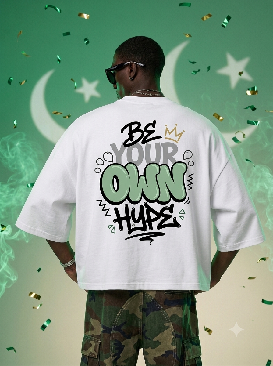 Premium White Cotton T-Shirt | Pakistan Day Collection