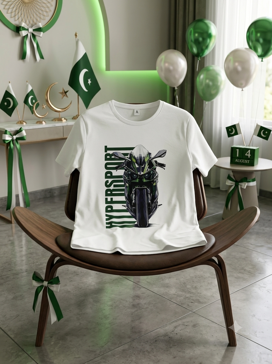 Pakistan Independence Day White T-Shirt | Premium Collection