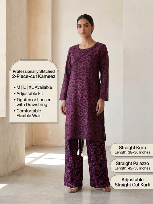 ✨ Stylish Rust Orange Lawn 2 Piece Suit Apni wardrobe mein ek fresh aur trendy touch laayein is Rust Orange Floral Lawn 2 Piece Suit ke sath